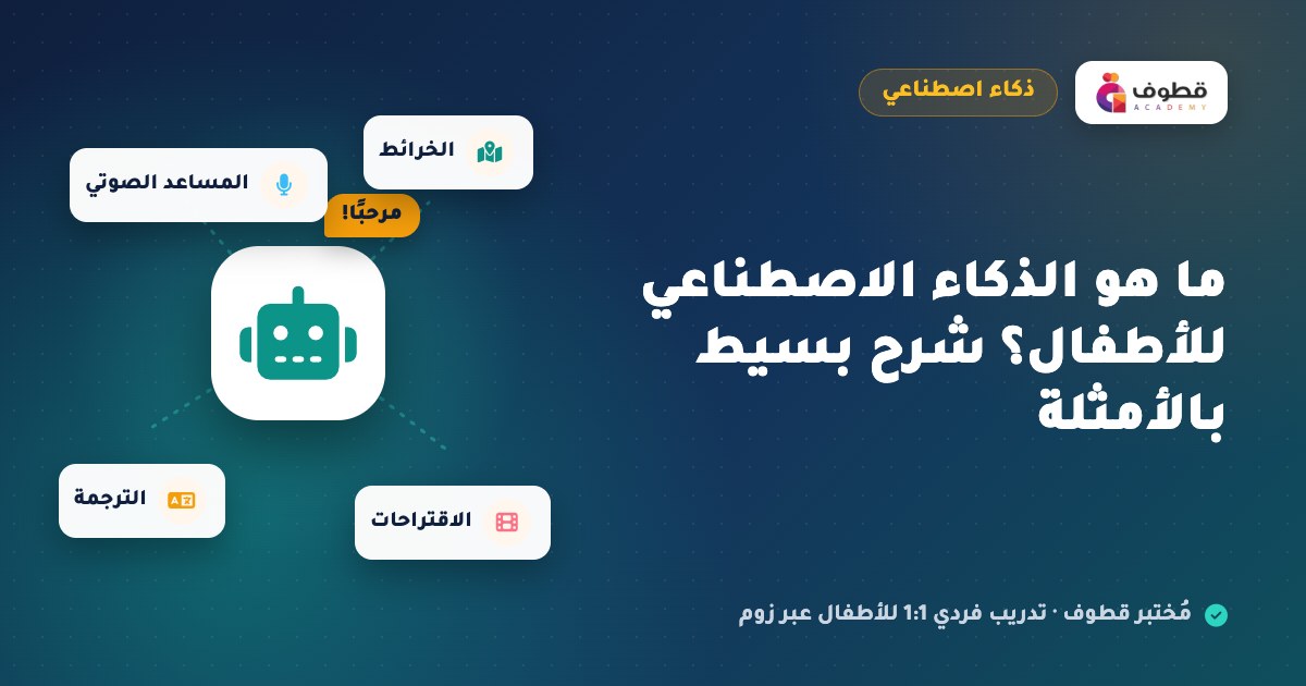 ما هو الذكاء الاصطناعي للأطفال؟ شرح بسيط بالأمثلة